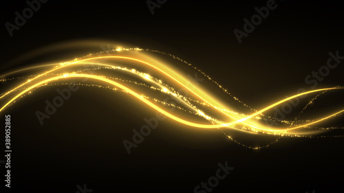 Bright golden curls with little flares
