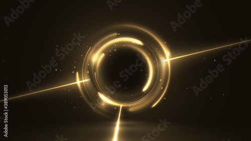 Golden energy portal from space