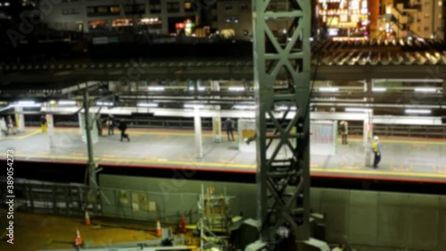 渋谷駅の南側。手前側が工事中。