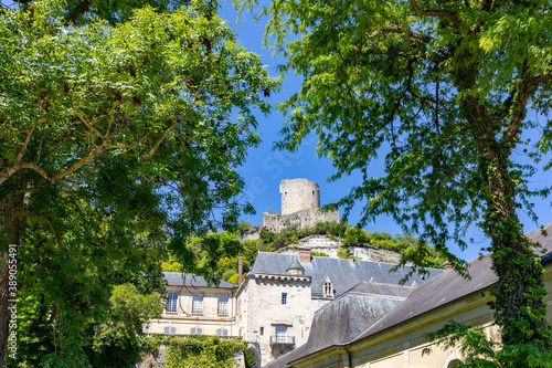 The old and the new castles of La Roche-Guyon, Val d'Oise, France