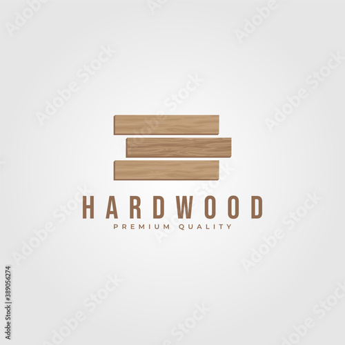 hardwood parquet logo vector illustration design, wood minimalist logo design