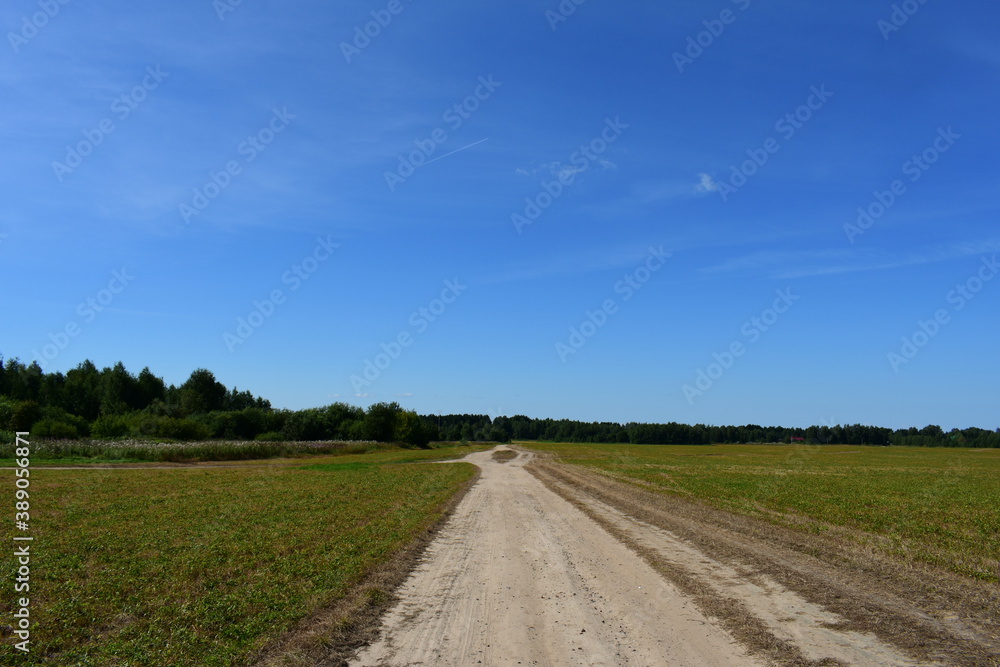 road in the countryside