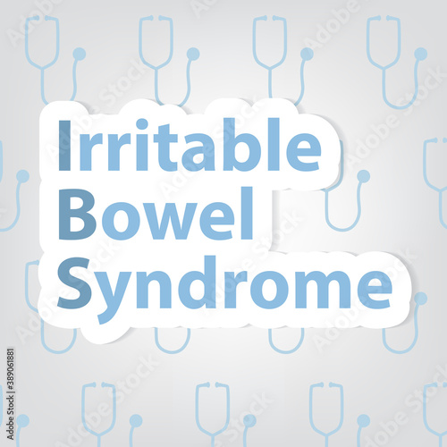 IBS (Inflammatory Bowel Syndrome) concept- vector illustration