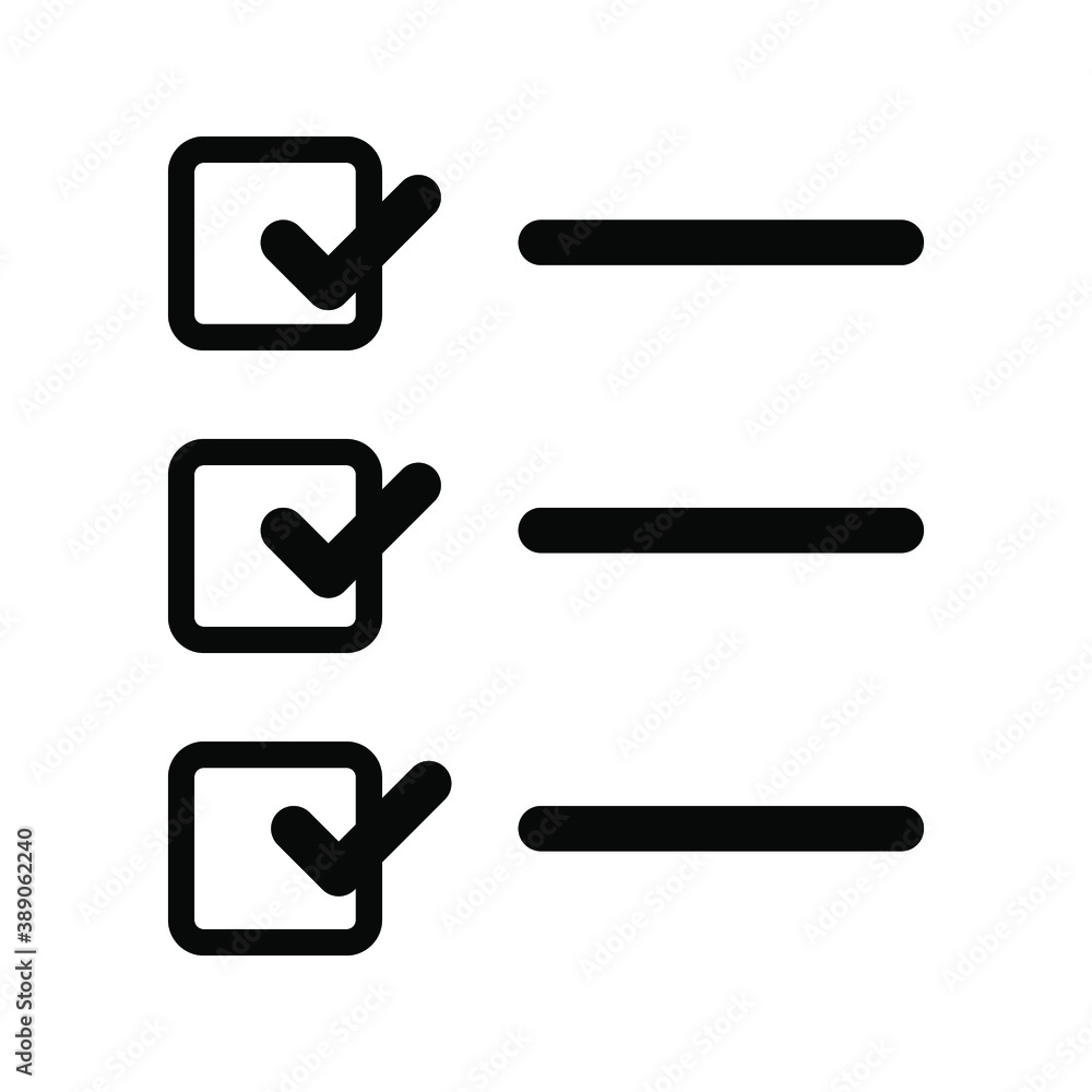 check list icons graphic design vector symbols. isolated on white background check list icons graphic design vector symbols. isolated on white background