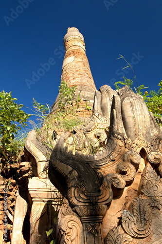 Paya Pauk Pagoda. A Sacred Place Of Buddhism. Near Inle Lake. Shan state. Myanmar. Asia. photo