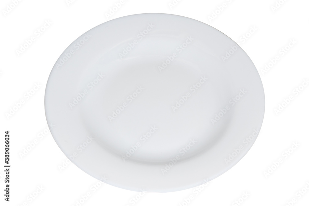 Empty plate isolated on a white background Empty plate isolated on a white background