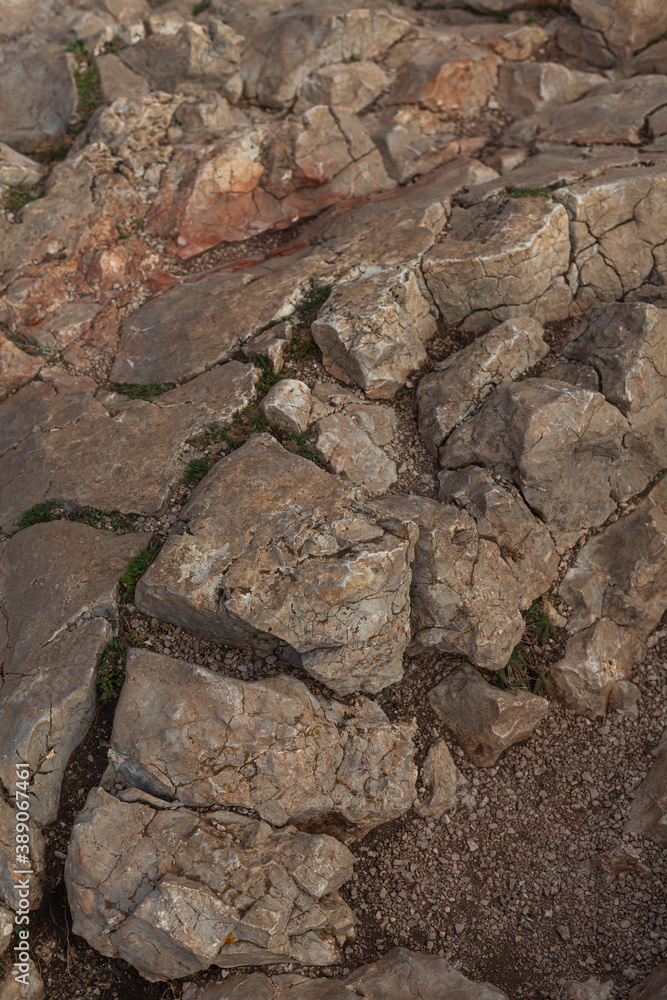 Fototapeta premium Texture of mountain stones background