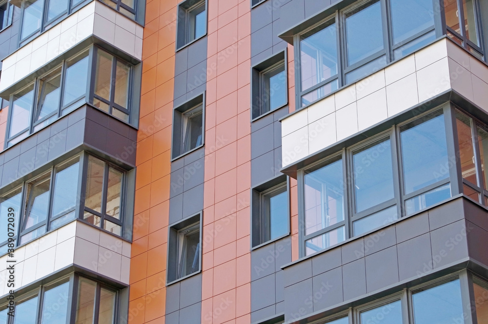 Modern panel apartment building Modern panel apartment building