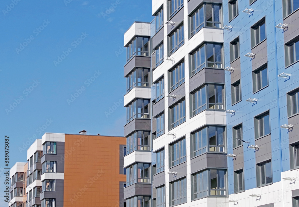 Modern panel apartment building Modern panel apartment building