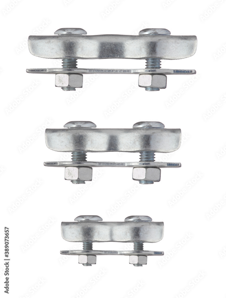 Rope clips double grips. Cable clamps for steel ropes 2mm 3mm 4mm 5mm