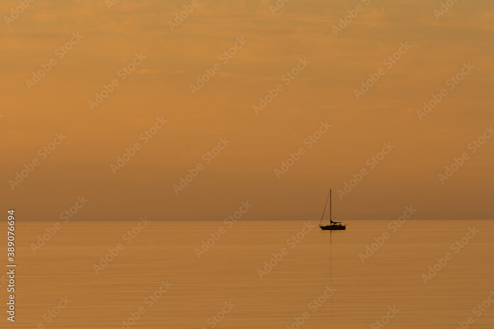 Golden Orange Sunset Sail Golden Orange Sunset Sail