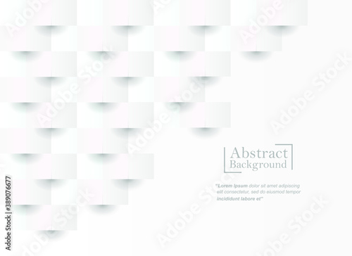 Fototapeta Naklejka Na Ścianę i Meble -  White abstract texture. Vector background 3d paper art style can be used in cover design, book design, poster, cd cover, flyer, website backgrounds or advertising