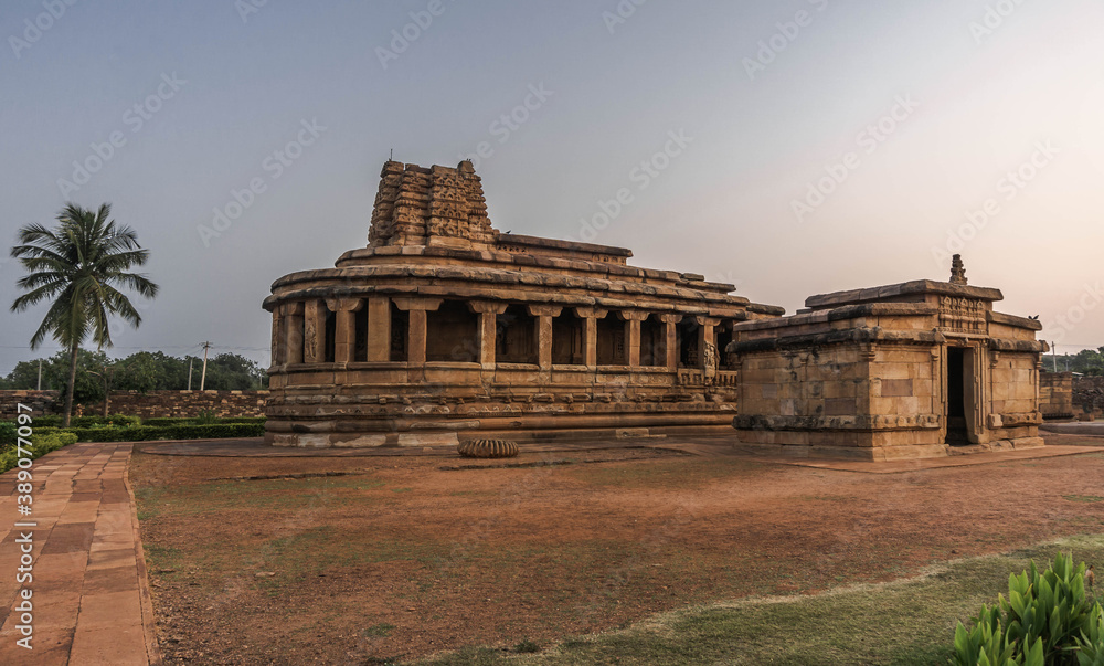 Fototapeta premium Durga Temple is a medieval Hindu temple located in Aihole in Karnataka, India.