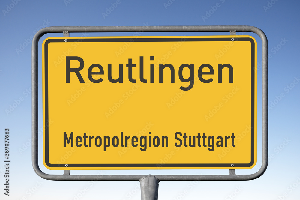 Ortstafel Reutlingen, Metropolregion Stuttgart, (Symbolbild) Ortstafel Reutlingen, Metropolregion Stuttgart, (Symbolbild)
