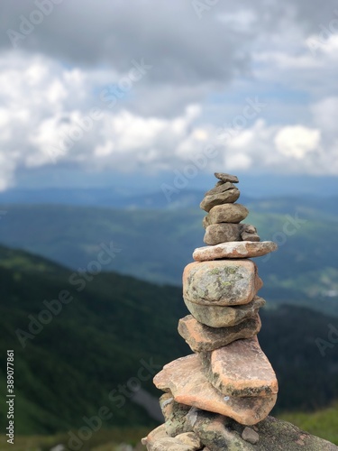 pyramid of stones