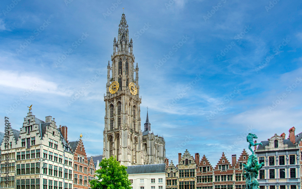 Antwerpen / Anvers main square in Flanders, Belgium Antwerpen / Anvers main square in Flanders, Belgium