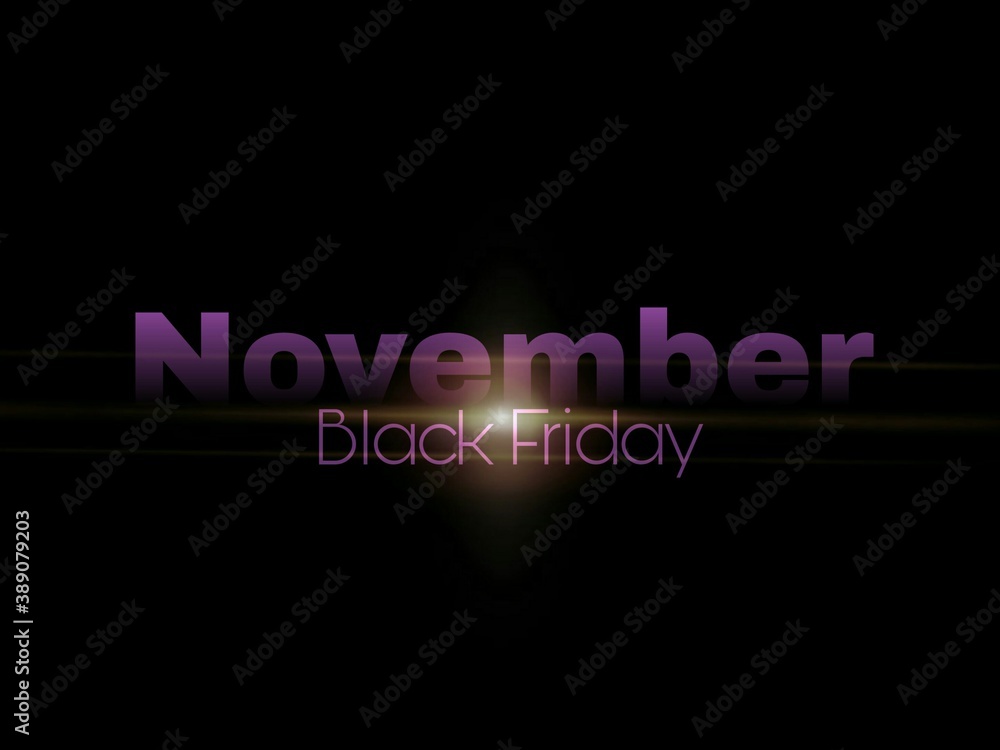 black friday background with purple letters