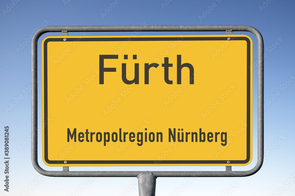 Ortstafel Fürth, Metropolregion Nürnberg, (Symbolbild) Ortstafel Fürth, Metropolregion Nürnberg, (Symbolbild)