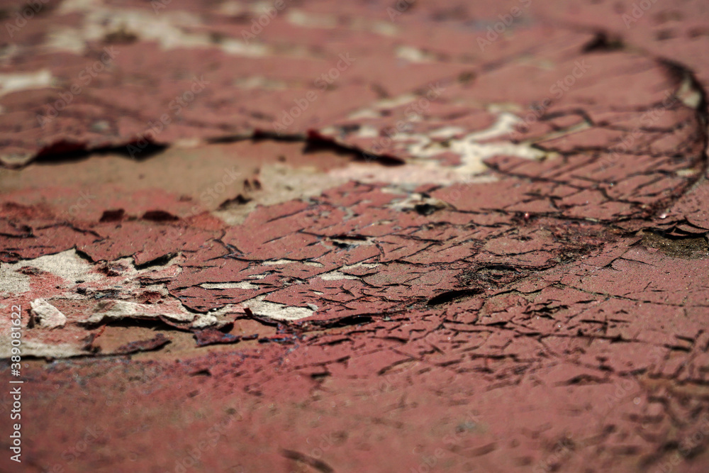 Obraz premium Old wall with cracked paint. Background for design. White picture with grunge scratches