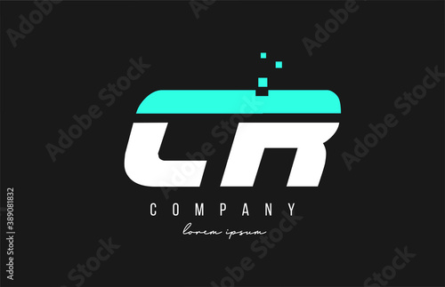 cr c r alphabet letter logo combination in blue and white color. Creative icon design for business and company