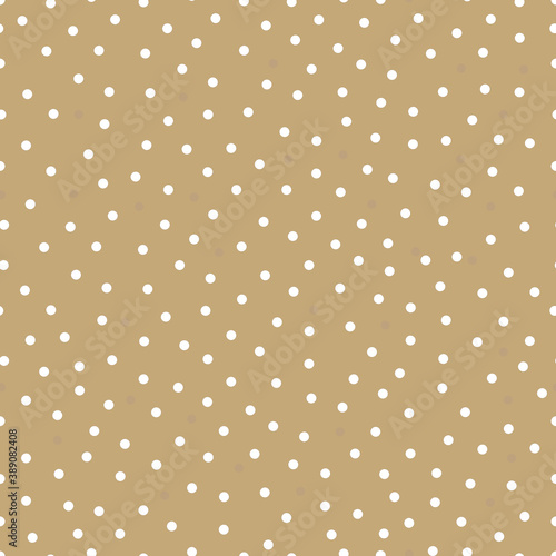 Happy New year and mery christmas wrapping paper gold background with dots pattern