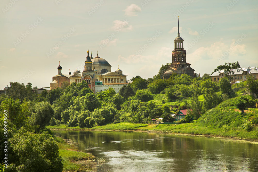 Monastery of Sts. Boris and Gleb (Novotorzhsky Borisoglebsky monastery) in Torzhok. Tver region. Russia