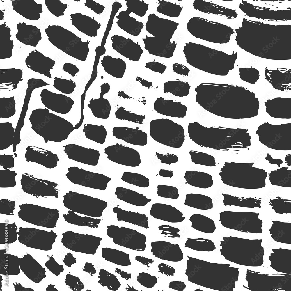 Monochrome Seamless Pattern for fabric design. Water splash paint splatter. Background texture old fabric. Ink paint Line vector. Monochrome Seamless Pattern for fabric design. Water splash paint splatter. Background texture old fabric. Ink paint Line vector.