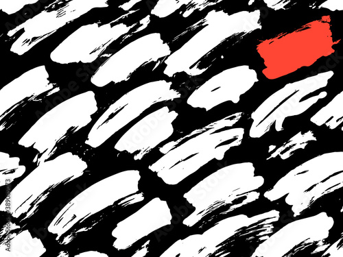 Monochrome Seamless Pattern for fabric design. Water splash paint splatter. Background texture old fabric. Ink paint Line vector.