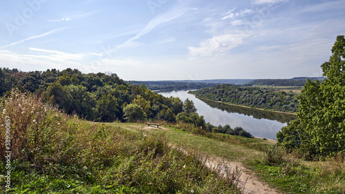 Russia. Polenovo. Observation deck near the Church of the Holy Trinity in the village of Bekhovo