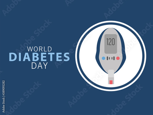 world diabetes day campaign with glucose meter