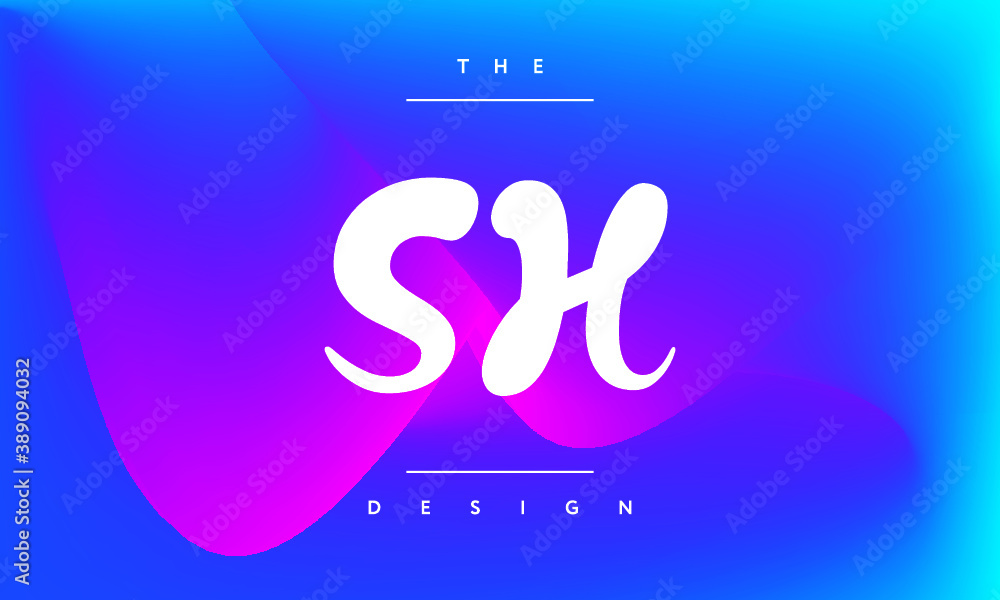 Fototapeta premium abstract design art premade logo initials monogram elegant alphabet