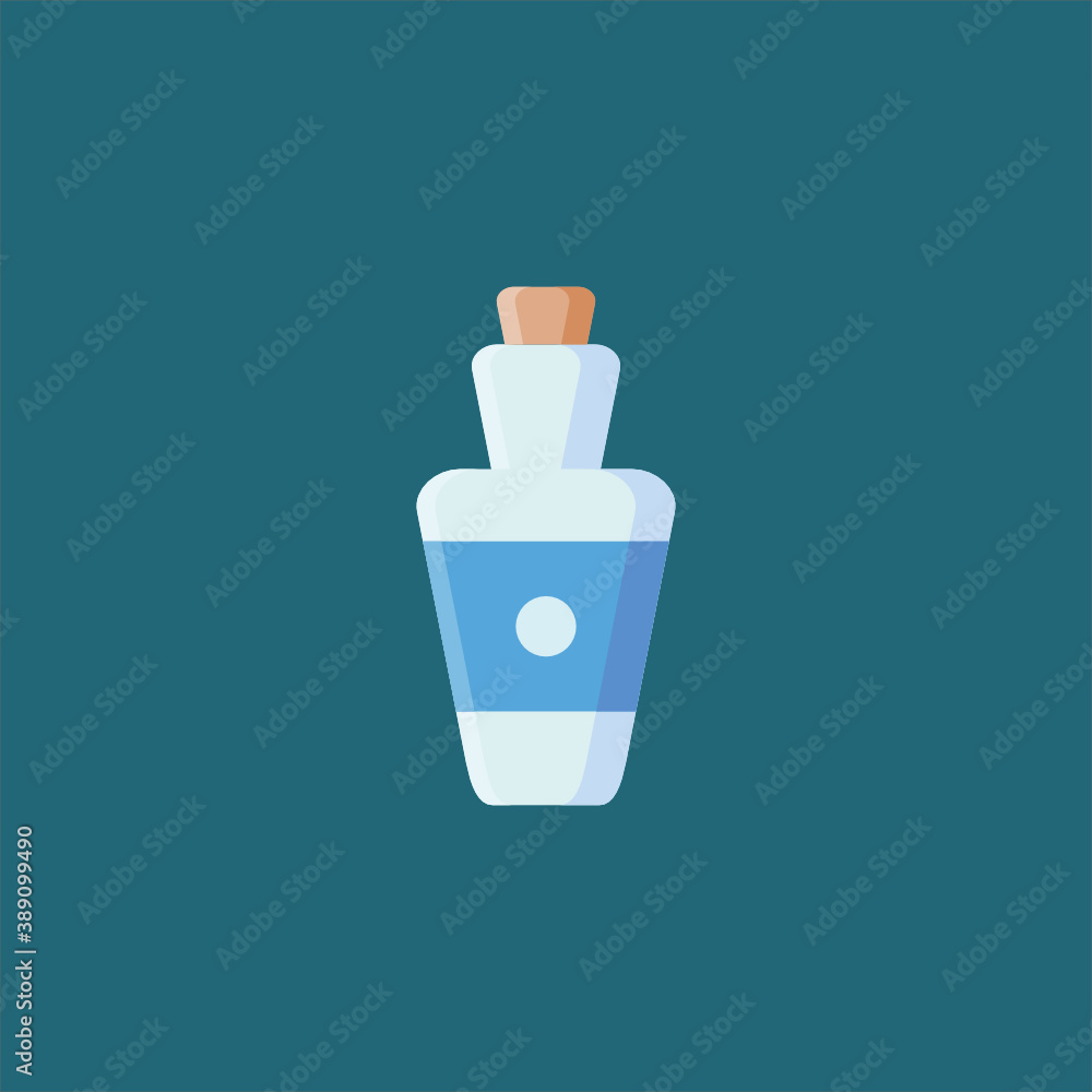 Vector simple plastic bottle illustration template Vector simple plastic bottle illustration template