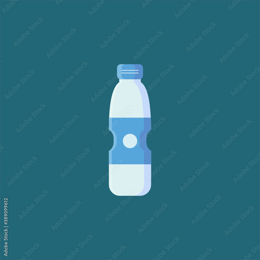 Vector simple plastic bottle illustration template Vector simple plastic bottle illustration template