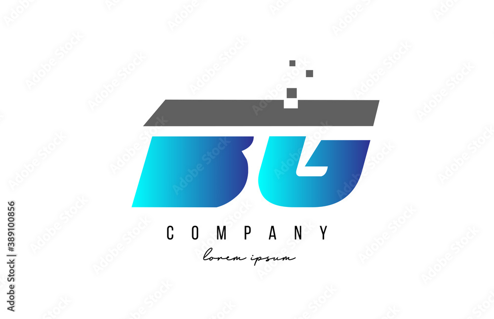 BG B G alphabet letter logo combination in blue and grey color. Creative icon design for company and business BG B G alphabet letter logo combination in blue and grey color. Creative icon design for company and business