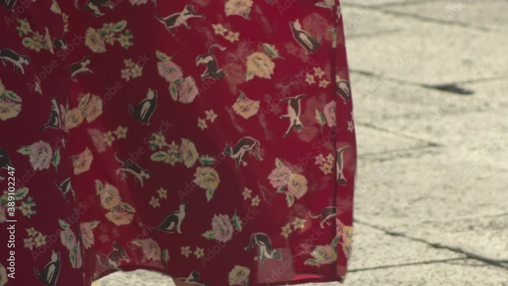 Dress moved by the wind Dress moved by the wind