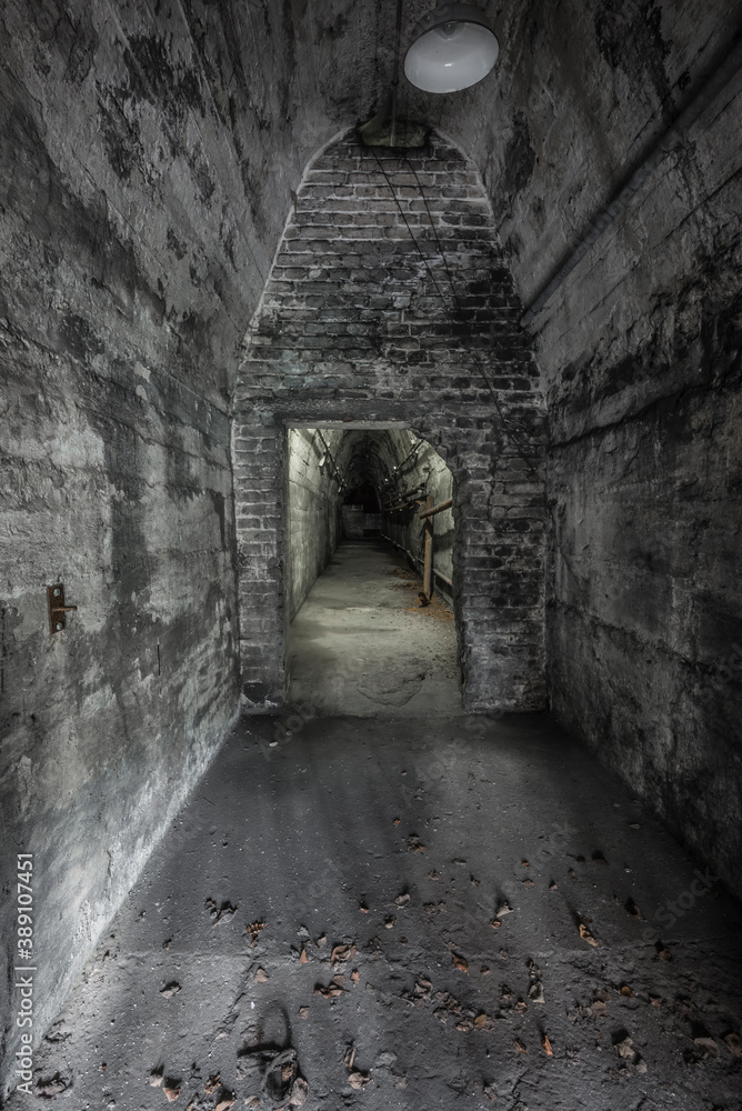 tunnel in a historic factory