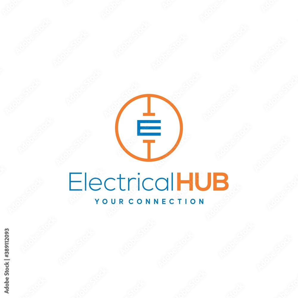 Modern and unique electric company logo design 12 Modern and unique electric company logo design 12