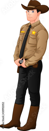 the young sheriff in a pose