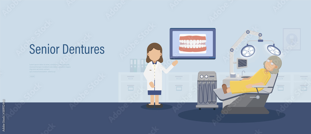 Senior dentures banner Senior dentures banner