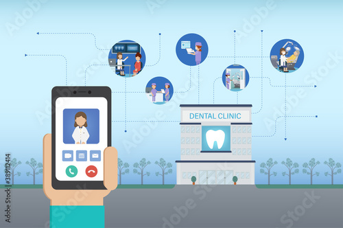 Dental appointment on mobile