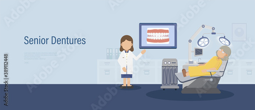 Senior dentures banner