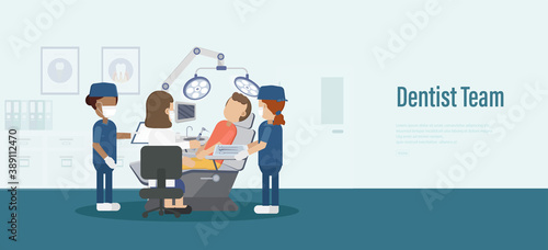 Dentist team banner
