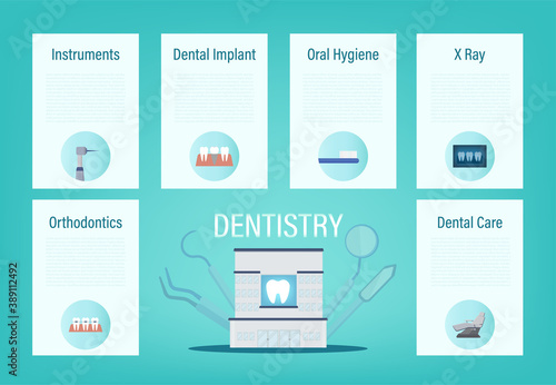 Dental clinic infographics