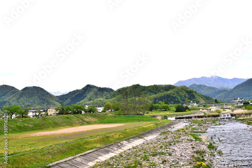 馬見ヶ崎川河川敷 河原