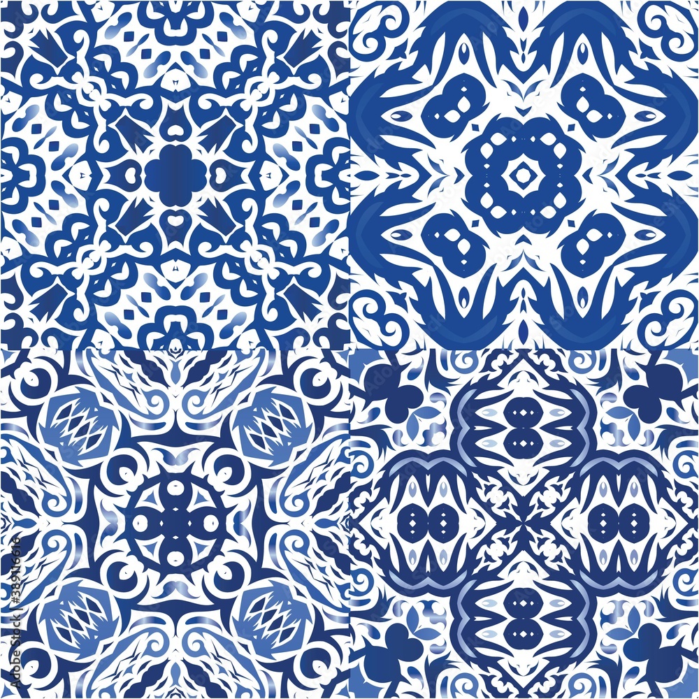 Portuguese ornamental azulejo ceramic. Portuguese ornamental azulejo ceramic.