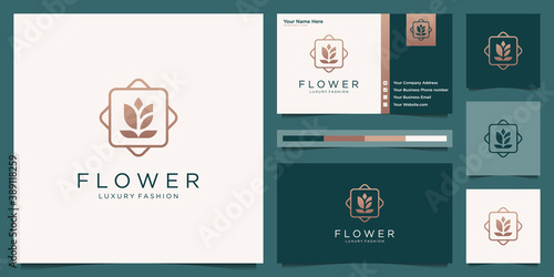 Minimalist elegant flower rose luxury beauty salon, fashion, skincare, cosmetic, yoga and spa products