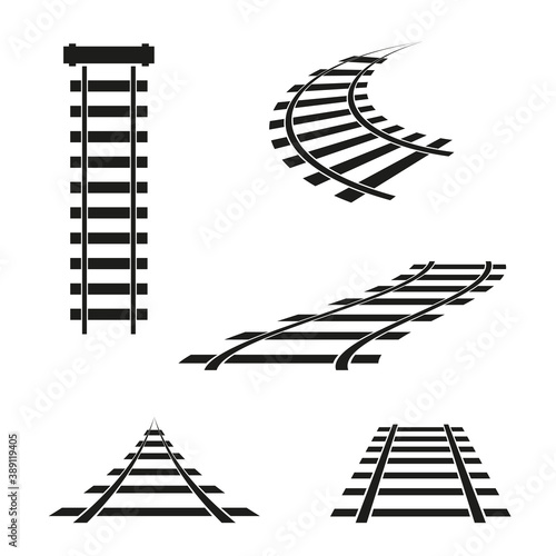 Rail icons in different angles