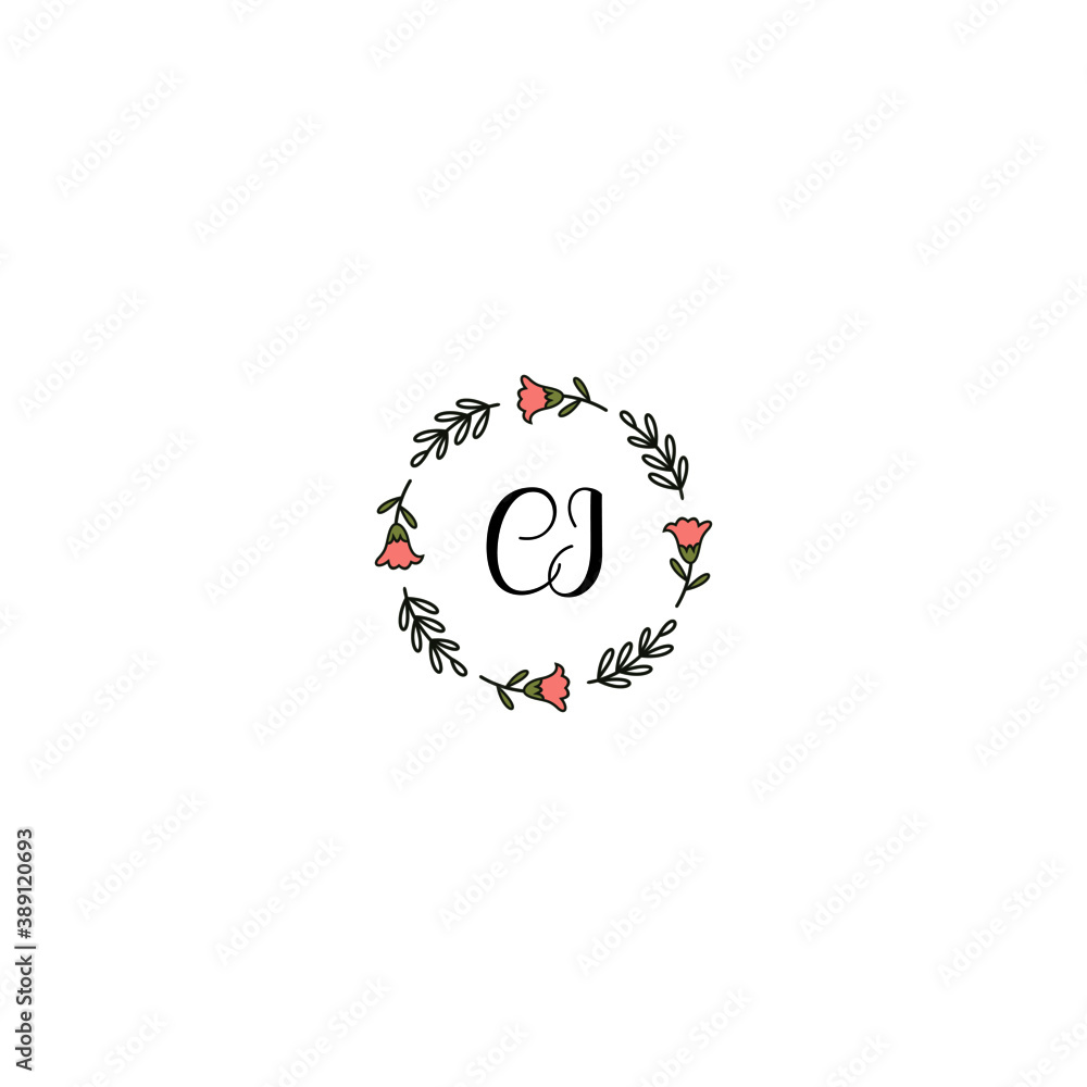 Initial CI Handwriting, Wedding Monogram Logo Design, Modern Minimalistic and Floral templates for Invitation cards Initial CI Handwriting, Wedding Monogram Logo Design, Modern Minimalistic and Floral templates for Invitation cards
