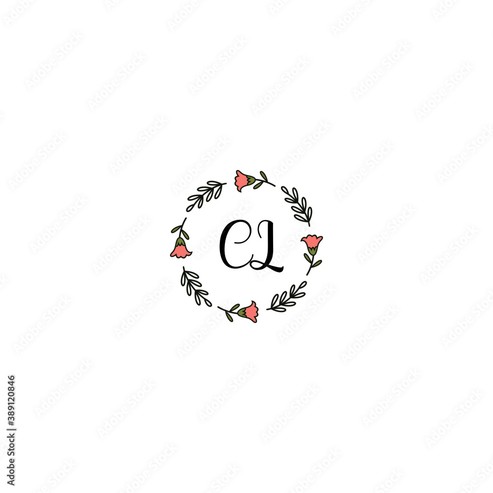 Initial CL Handwriting, Wedding Monogram Logo Design, Modern Minimalistic and Floral templates for Invitation cards Initial CL Handwriting, Wedding Monogram Logo Design, Modern Minimalistic and Floral templates for Invitation cards