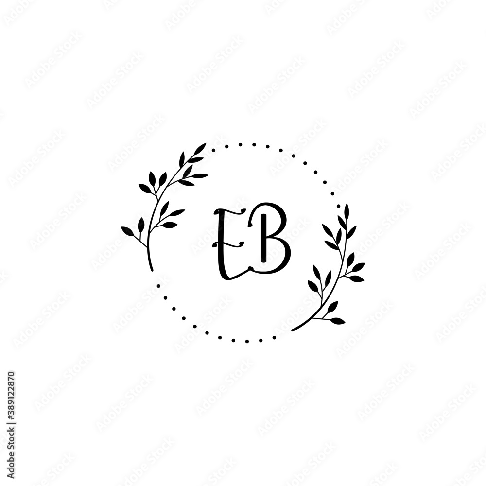 Initial EB Handwriting, Wedding Monogram Logo Design, Modern Minimalistic and Floral templates for Invitation cards Initial EB Handwriting, Wedding Monogram Logo Design, Modern Minimalistic and Floral templates for Invitation cards